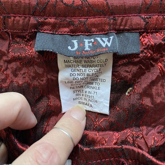 Vintage 90’s JFW Rayon Velvet Maxi Skirt. India. Whimsygoth. Goth. Boho. Small. - Picture 9 of 16